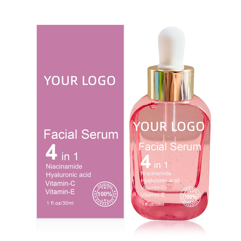 Facial Treatment Skin Care Glow Lightening Niacinamide Hyaluronic Acid Whitening Moisturize 4 in 1 Facial Serum