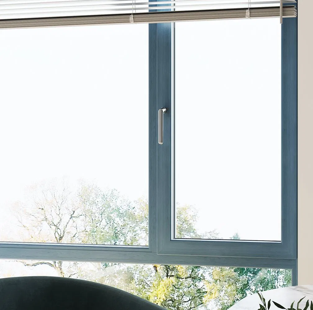 Double Glazed Tempered Glass Tilt and Turn Awning Casement Window with Flyscreen