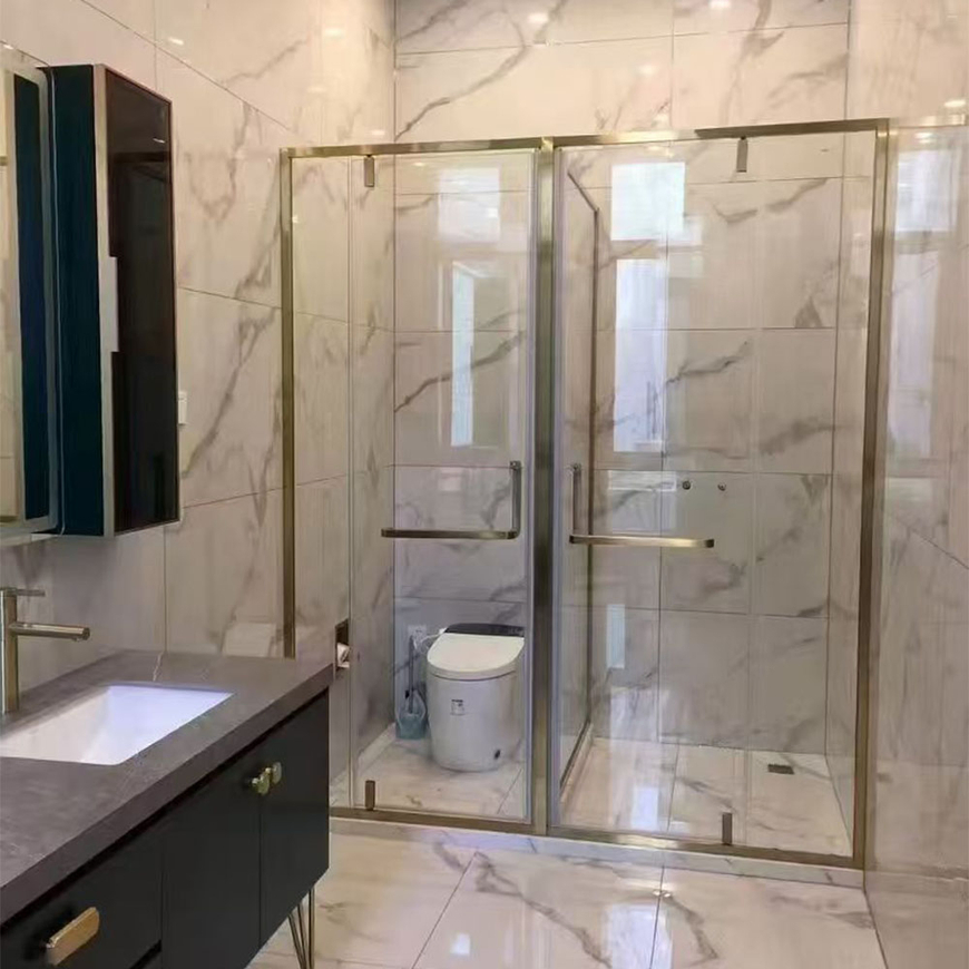 High Merit Sliding Glass Hotel Enclosed Bathroom Glass Shower Door