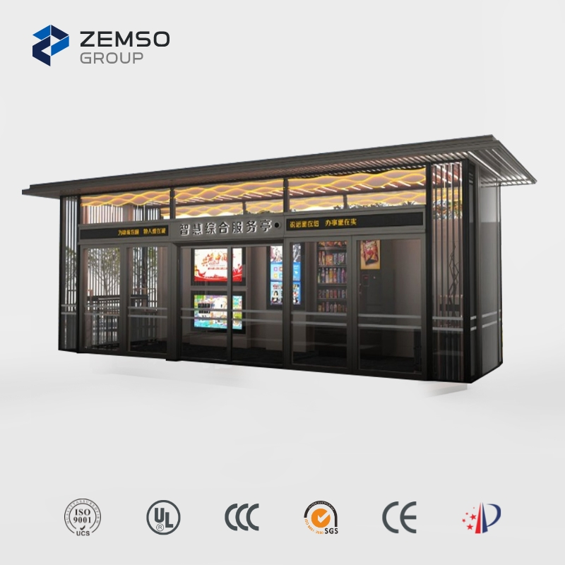 Innovative Relaxation Container House with Integrated Vending Options