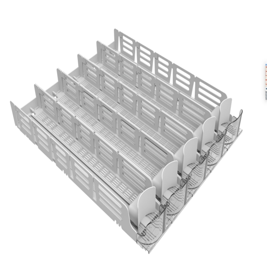 Adjustable Width Spring Loaded Shelf Pusher System Plastic Drink Bottle Glide Rack for Supermarket
