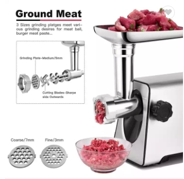 Household Commercial Electric Meat Grinder 300W Sausage Filling Meat Mincer Machine
