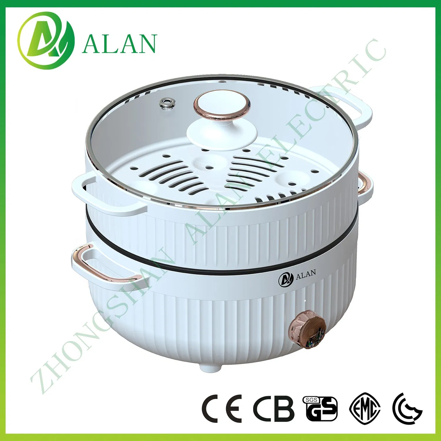 Knob Controller Easy Operation 1-2 People Use Mini Portable Electric Cooker Multicooker Hotpot Cooker Pan