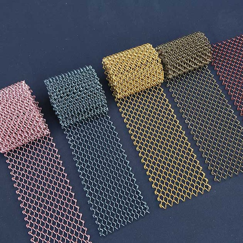 Architecture Ring Cascade Wire Mesh Coil Drapery Curtain