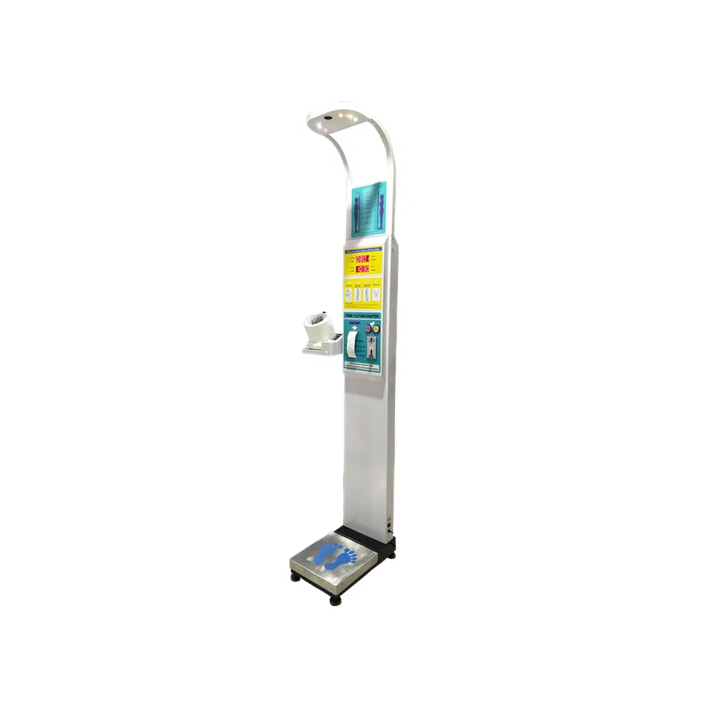 Dhm-15b Double Button Coin Height Weight BMI Machine with Blood Pressure