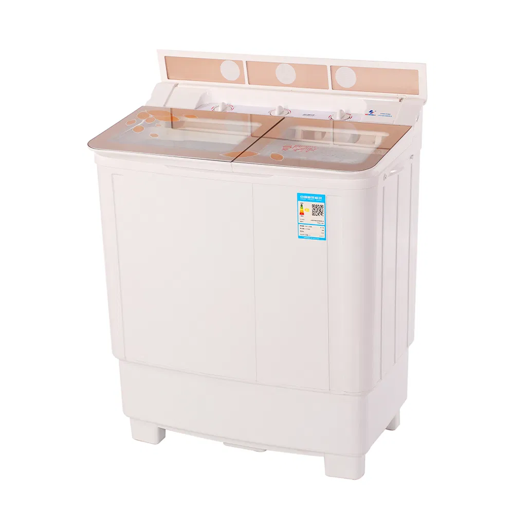 8kg Wholesale Flip Glass Double Bucket Top Mounted Household Semi-Automatic Washing Machine