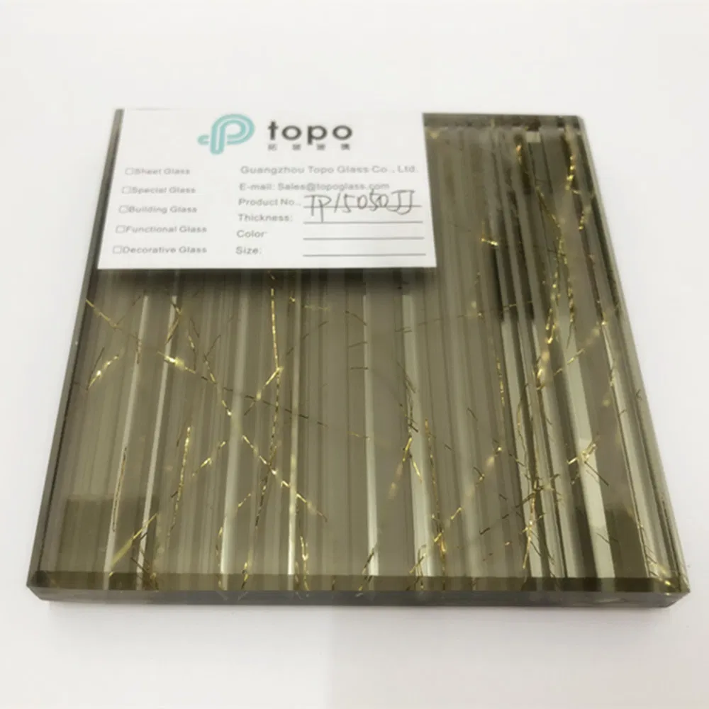 Guangzhou Topo Quality Laminated Glass Wire Mesh Glass with Best Price (PLW-TP)