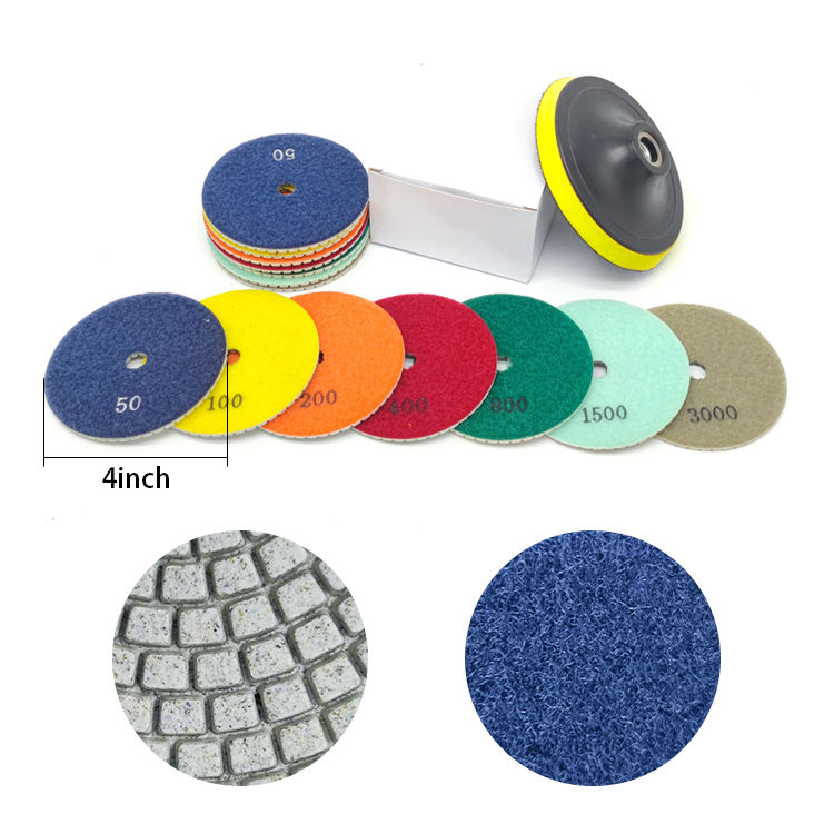 Premium Diamond Polishing Pads for Granite - 4 Inch Size