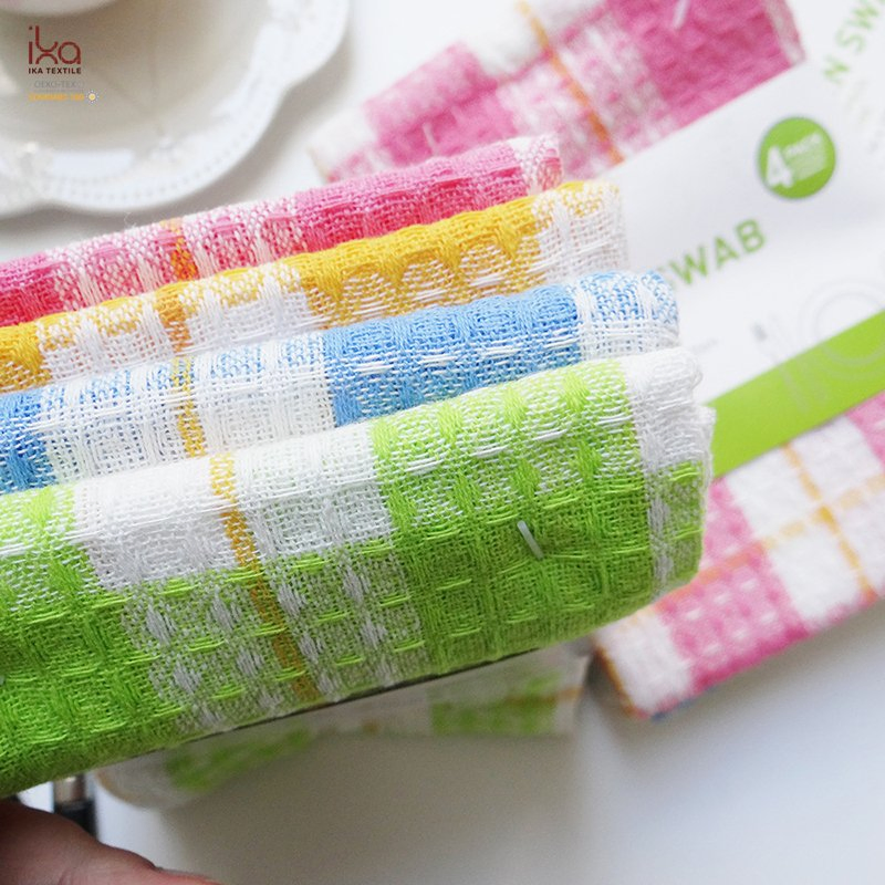 Cleaning Product Character Textile Waffle Customized Woven Gift Wholesale Set Cloth White Kitchen Cotton Dish Towel