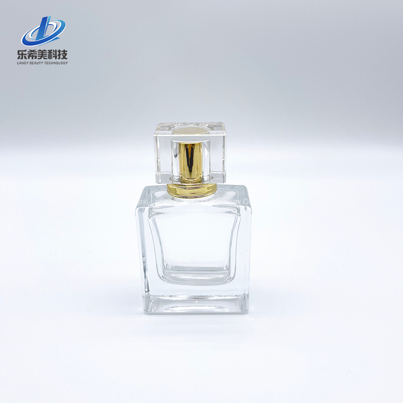 10ml Cosmetic Glass Packaging Stealing Cap with Sprayer 50ml Perfume Glass Bottle Empty Bottle