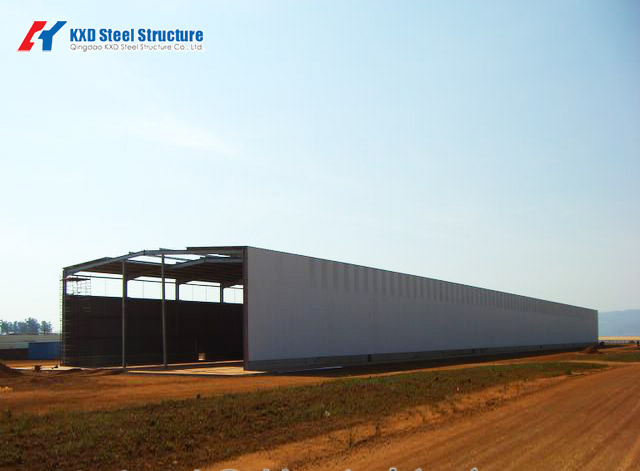 Prefabricated Steel Frame Building Metal Power Frame Structural Garage