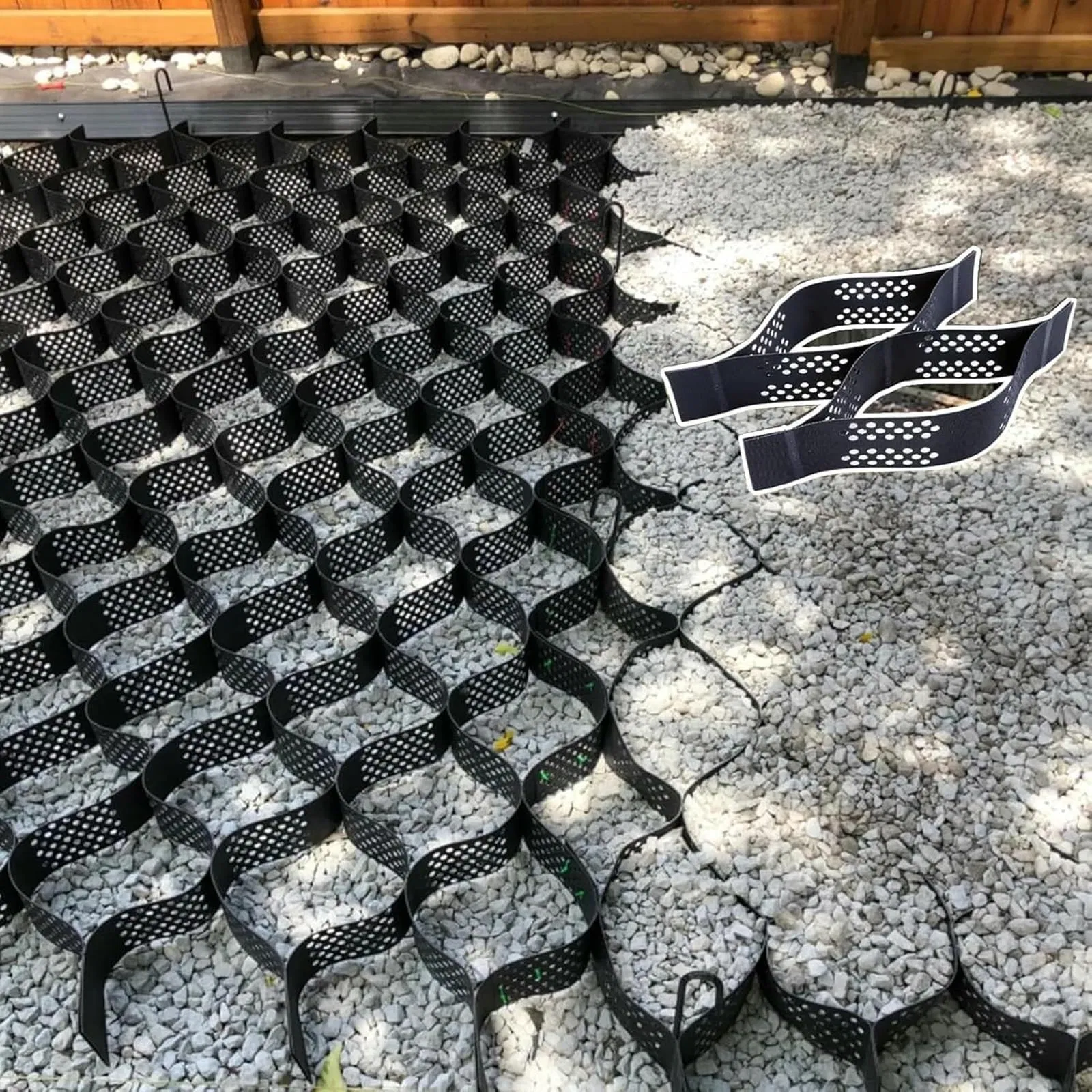 HDPE Geocell Plastic Geocell 100mm Plastic Gravel Stabilizer Geocell Retaining Wall Reinforcement Ground Grid Soil Stabilization