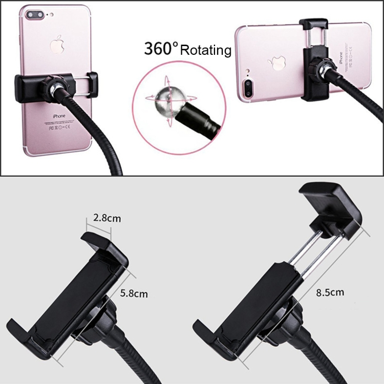 Best Selling Selfie Light Ring for Live Broadcast /Flexible Selfie Stand LED Ring Light with Clip Cell Phone Holder