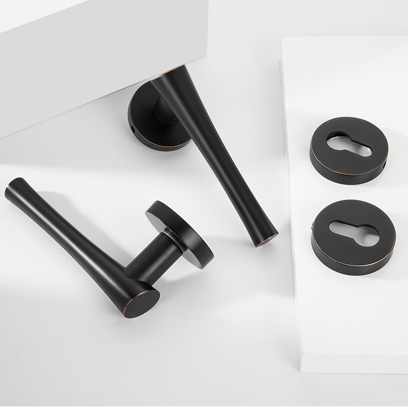 Zinc Alloy Door Hardware Lock Handle on Rosettes for Doors (SN-3) 5% off