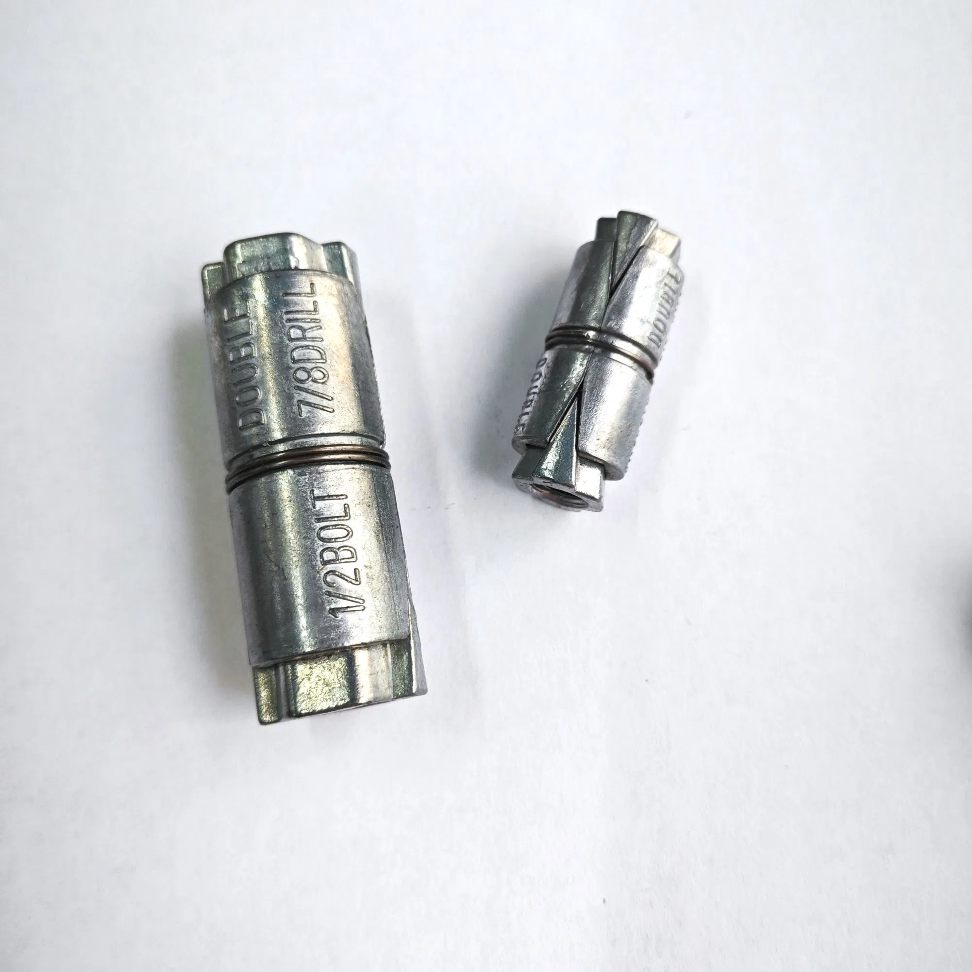 Анкерный болт двойного распора из цинкового сплава, 1/4-3/4 дюйма