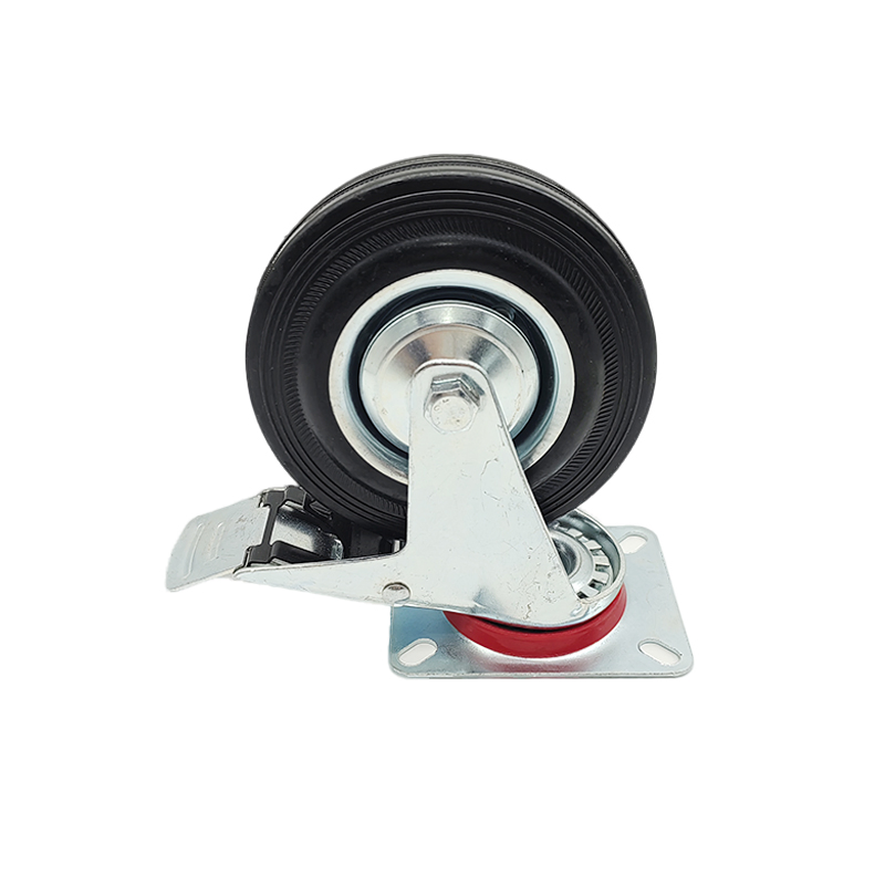 Manufacture Iron/Aluminum Core 180 200 250mm Polyurethane PU Solid Rubber Wheels 7 8 Inch Heavy Duty Wheel