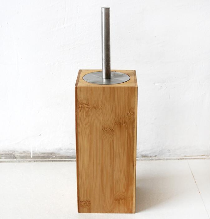 Набор для туалета: ершик и держатель из бамбука и нержавеющей стали