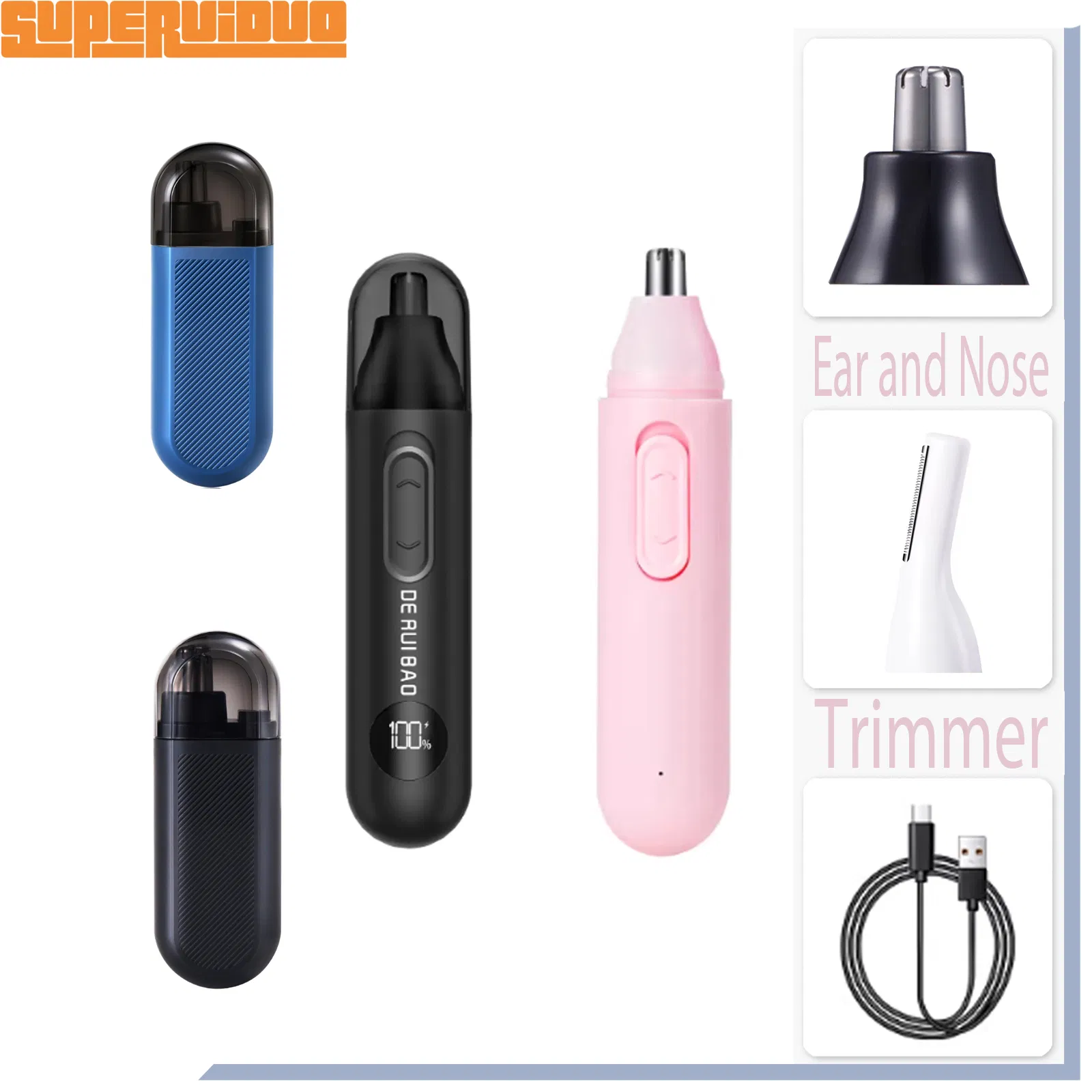 Delicate Skin Protection Women's Nose Hair Trimmer