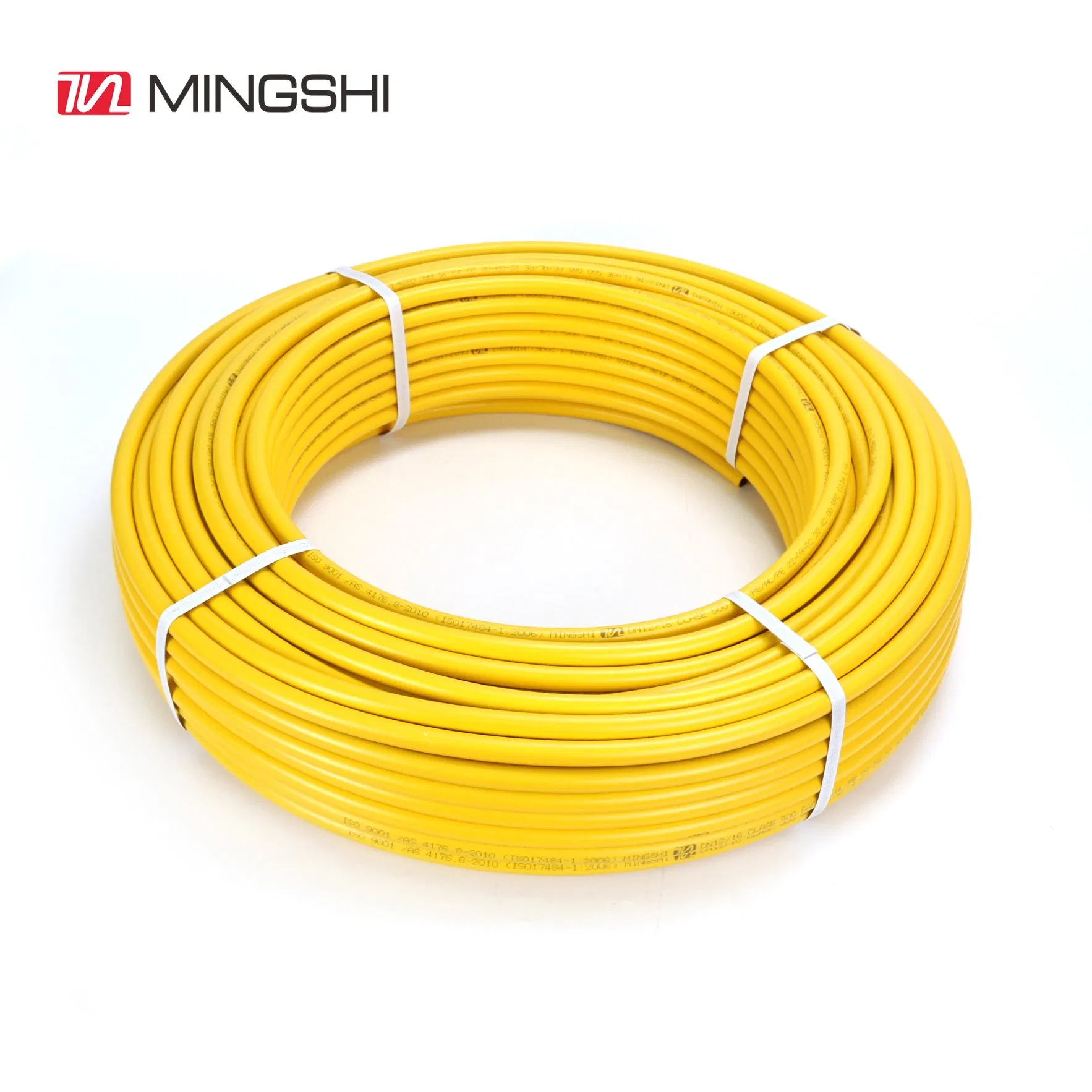Mingshi Yellow Gas Composite Pipe Pex AL Pex Pipe 1216-2632 Plastic Mutilayer Pipe Insulation Pex Pipe