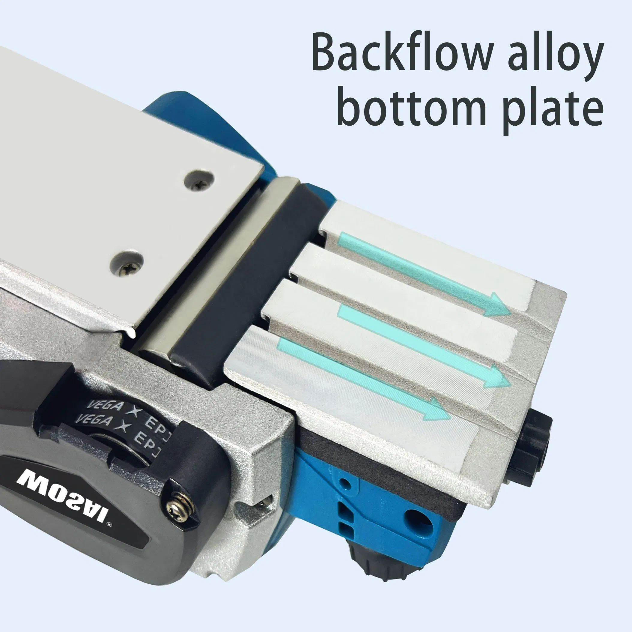 Электрорубанок Wosai 20V аккумуляторный, бесщеточный