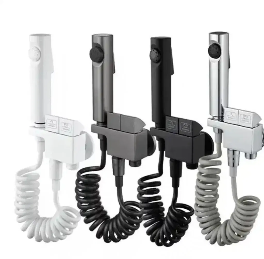 Iprosan Gun Grey Toilet Companion Spray Faucet Bidet Spray Shattaf Set