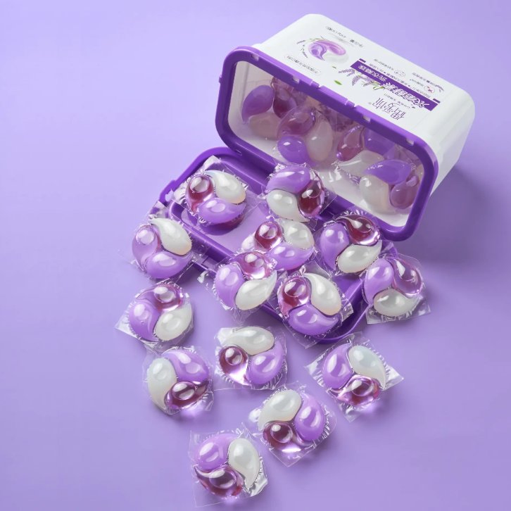 Capsules of Different Shapes Bulk Laundry Detergent Liquid Capsules Can Be Washed