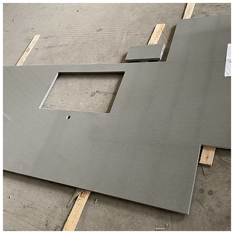 Engineered Pure Grey Quartz Countertops