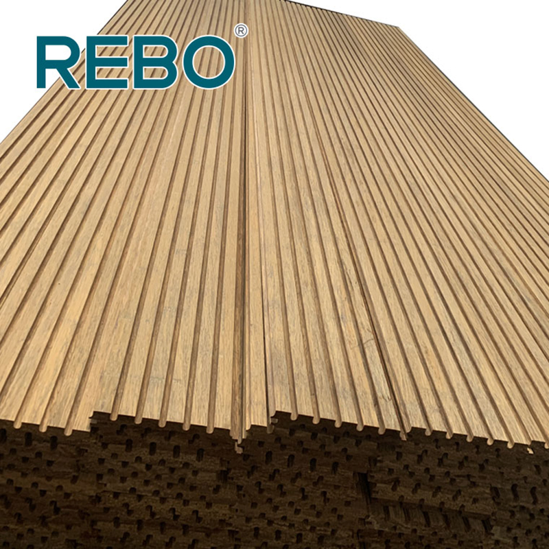 Hot Sale House Fireproof Bamboo Ceiling Panel Bamboo Fluted Wall Siding Panel