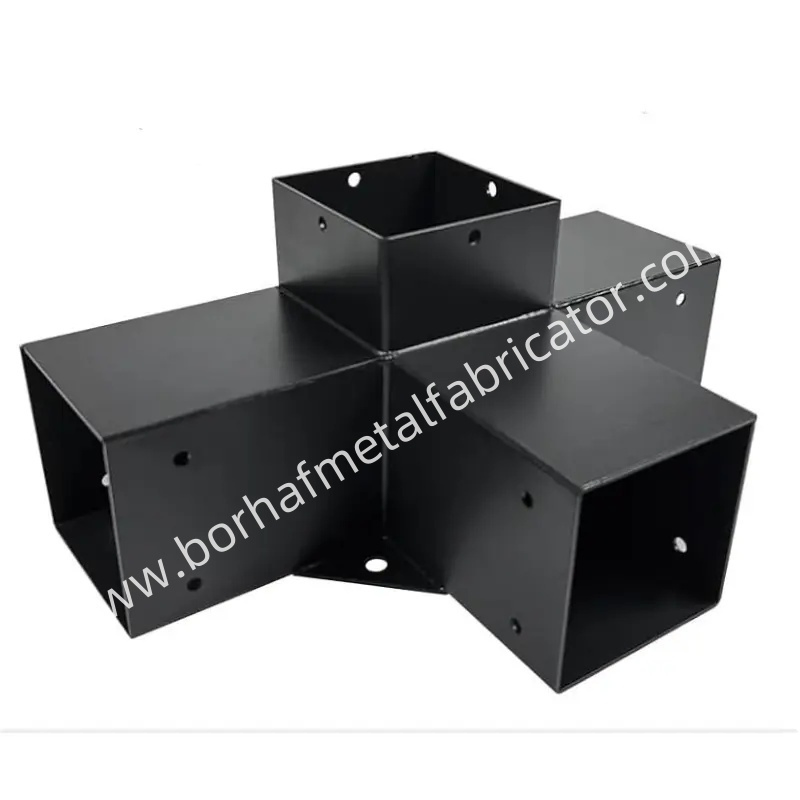 Metal Kit 3way Roof Gable Right Angle Corner Post Base Pergola Bracket