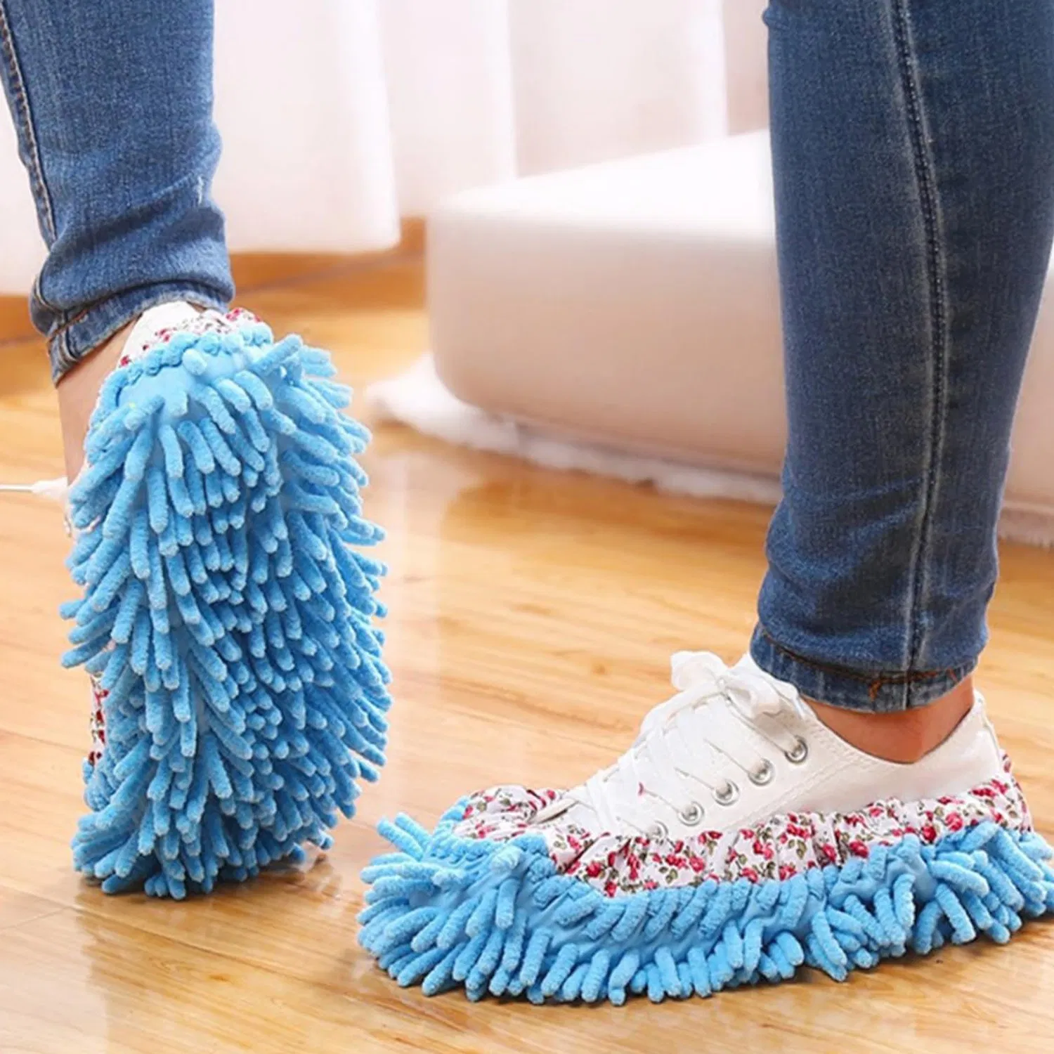 Microfiber Mop Slippers Shoes Cover