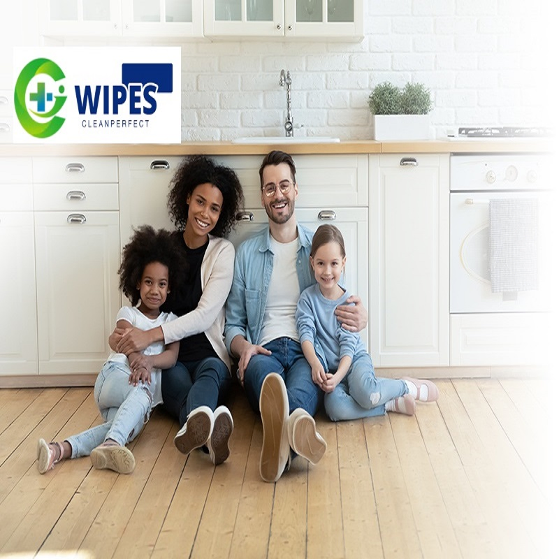 Spunlace Nonwovens, Bamboo, Commercial Use OEM Cleaning Floor Wipe