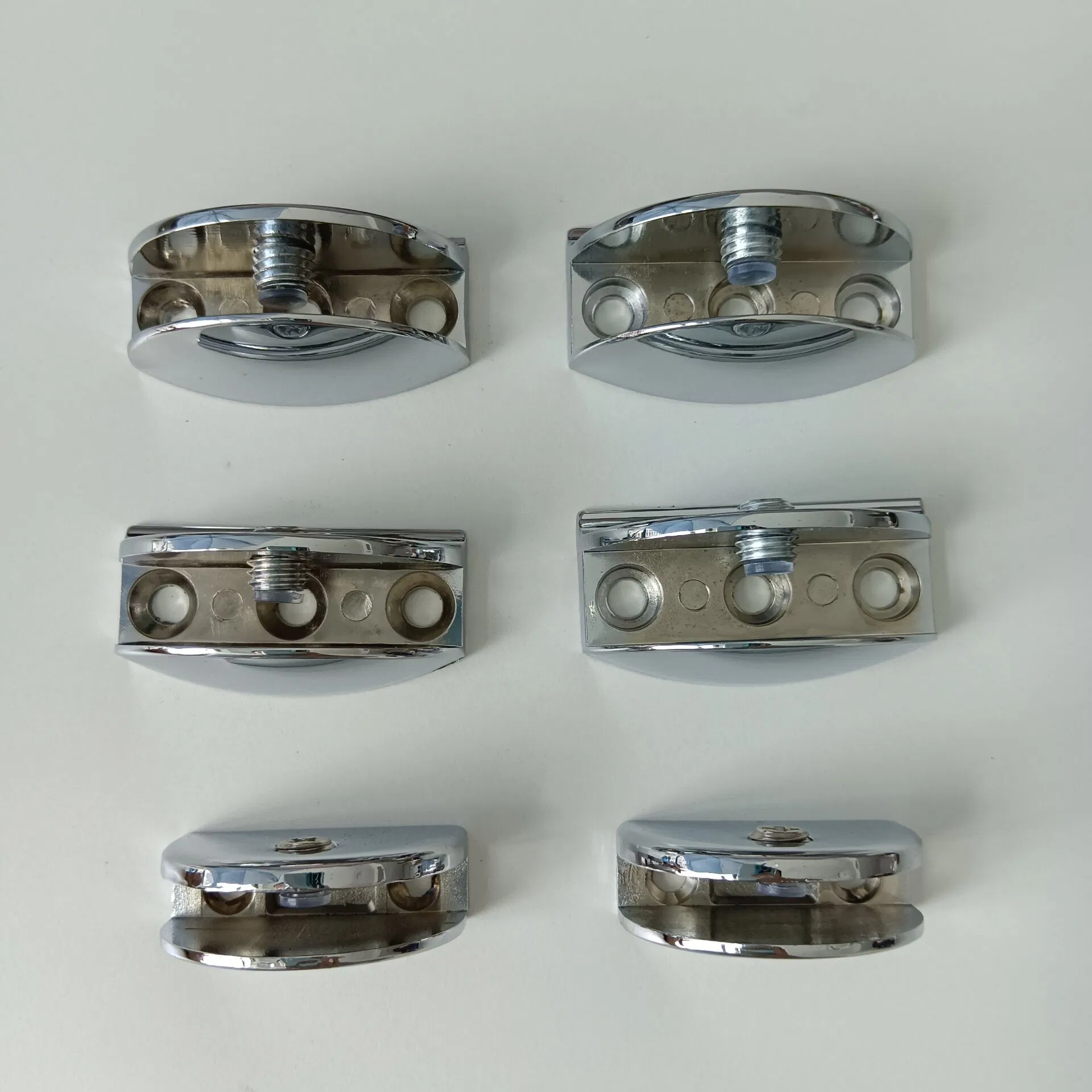 Stainless Steel 304 316 Shower Mini Hinge Round Glass Clamp Bathroom Fitting Shelf Support