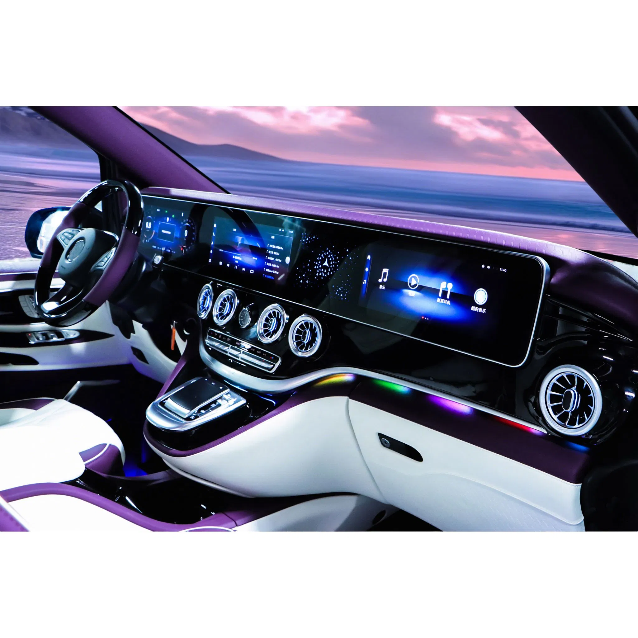 Luxury Three-Screen Full LCD Dashboard for Vito 2016-2023