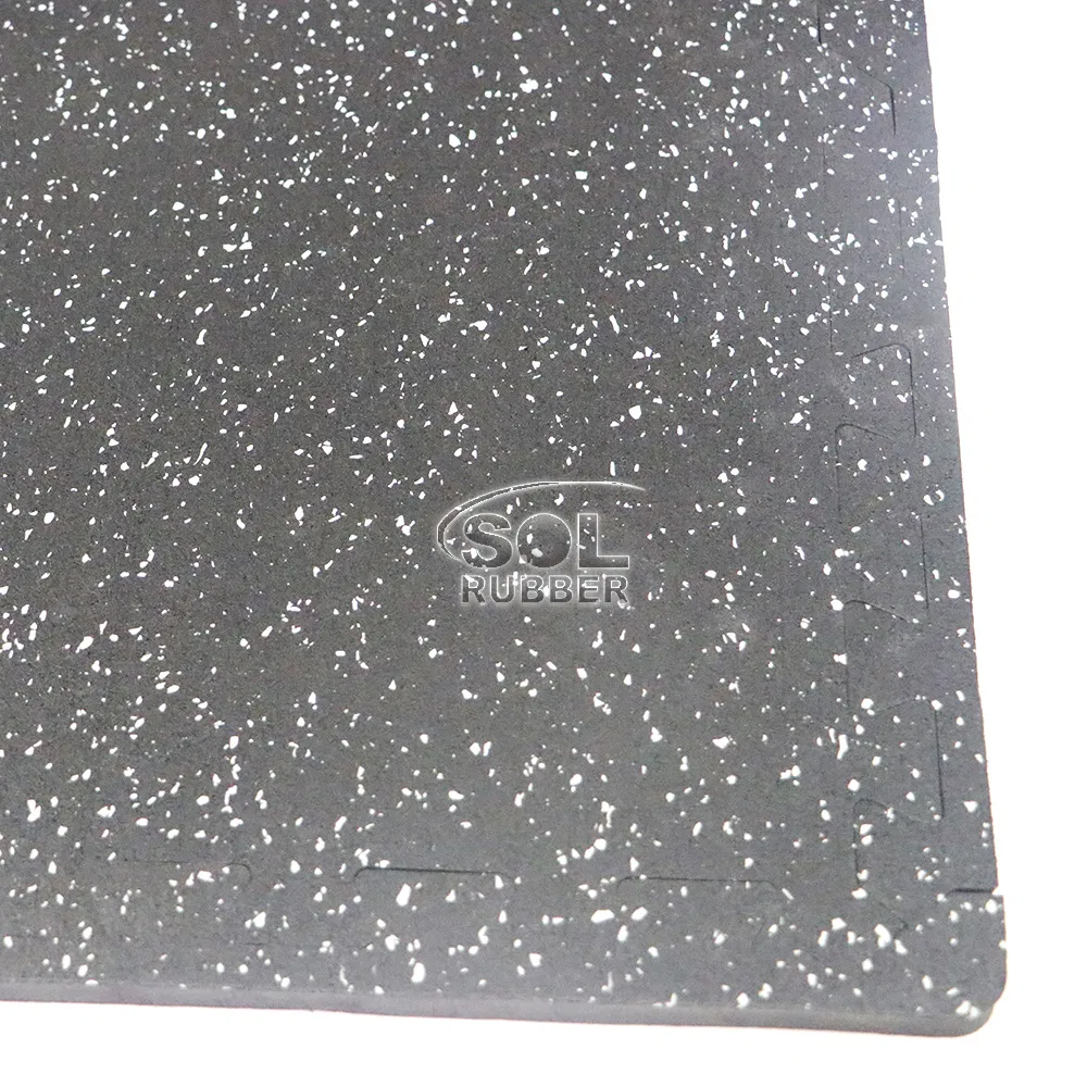 Sol Rubber Fitness Room EVA Foam Mats with Rubber Top