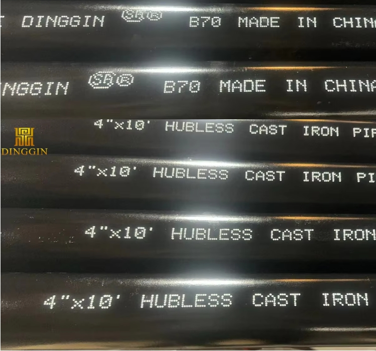 CSA B70 Standard Hubless Cast Iron Pipes for Sewage System