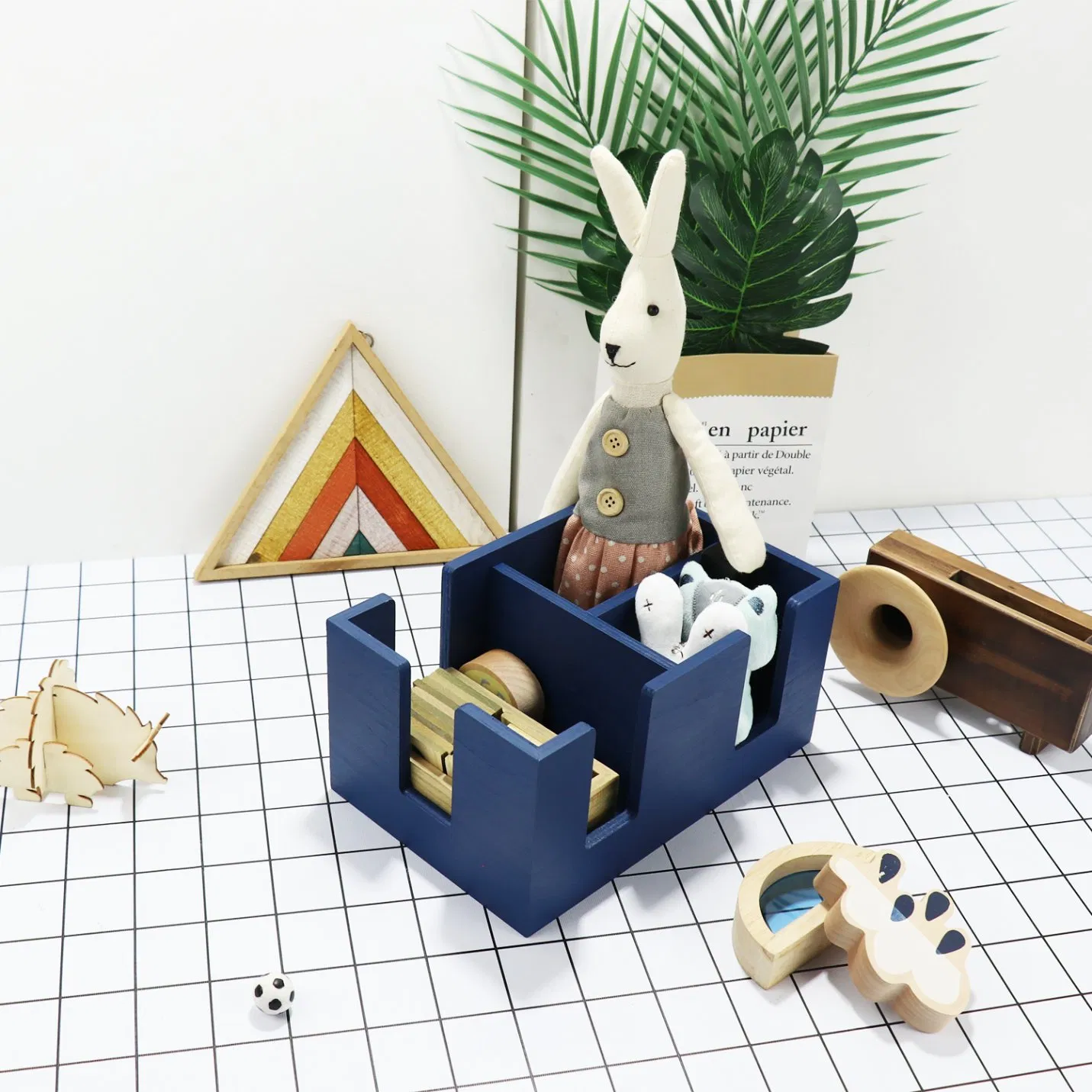 Multifunction Desktop Bathroom Bamboo Wood Luxury Paper Wooden Tissue Boxes