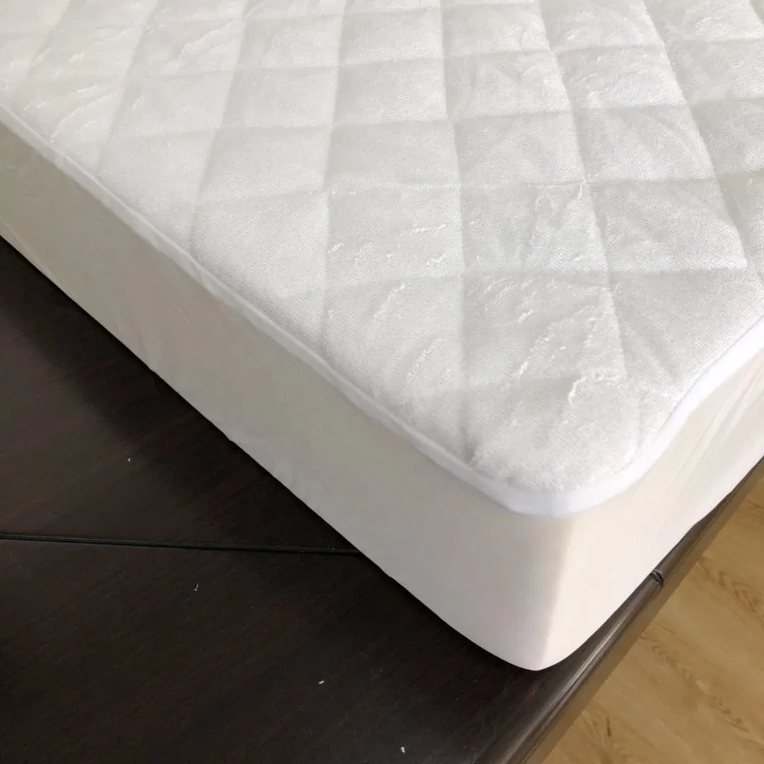 Manufacturer Wholesale Waterproof Knitted Baby Urine Proof Crib Mattress Cover Protector, Custom Design Mattress Pad Cover with Elastic Knitted Skirt