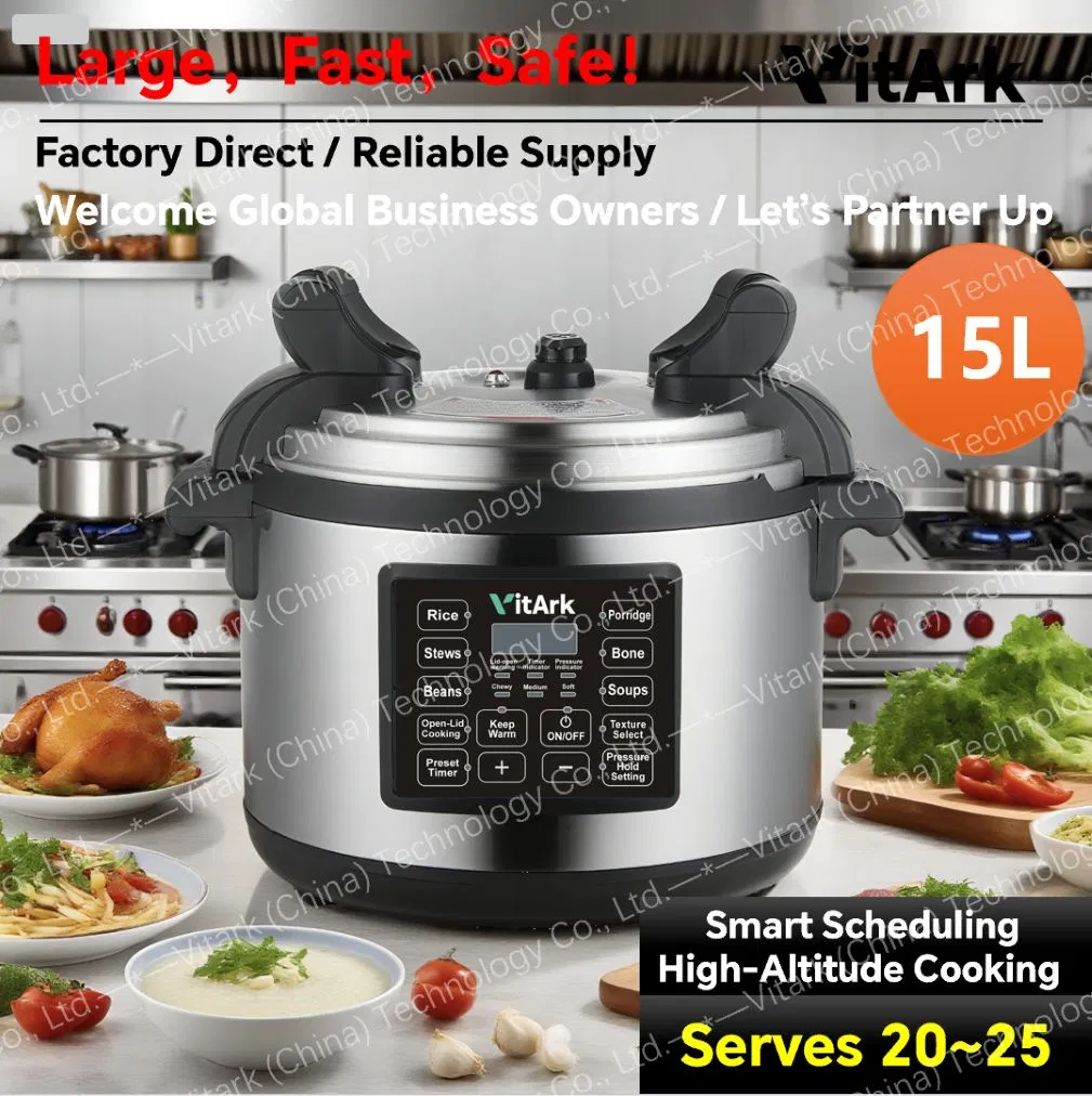 15L Smart Commercial Pressure Cooker for Restaurant and Catering Use