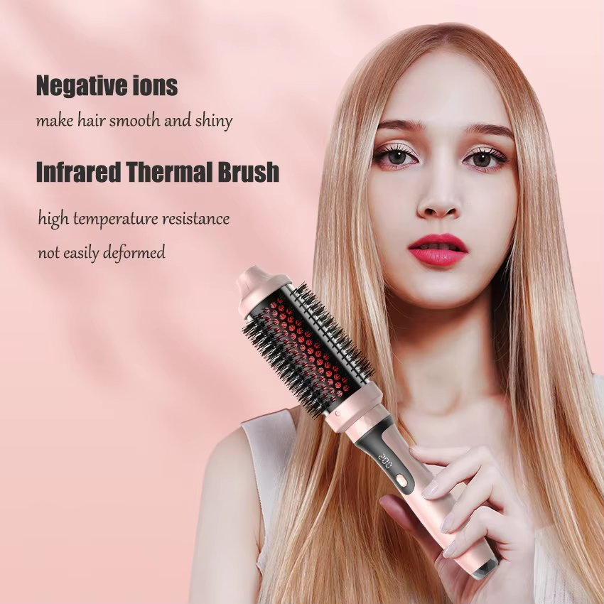 Drop-Resistant Sks005 Negative-Ion Electric Curling Hair Comb for Styling Studio