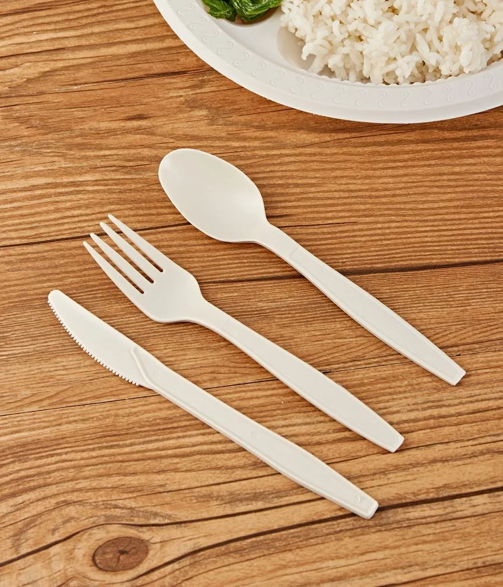 Wholesale Heavy Simple Biodegradable Food-Grade Psm Disposable Cutlery Forks