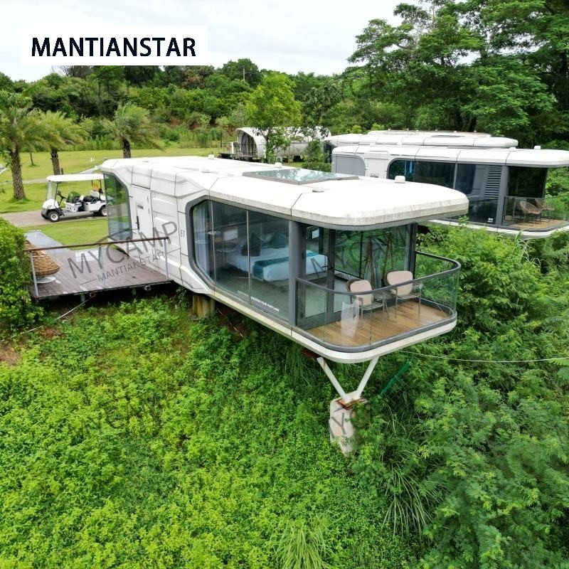 Prefabricada Mobile Modular Prefabricated Space Capsule House for Hotel, Family Use From China