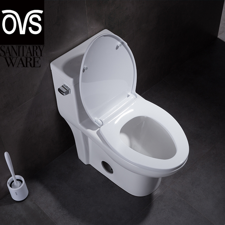 Cupc Certificate Modern Western Bathroom Sanitary Ware Water Closet Bathroom Elongated Wc Ceramic One Piece Toilet