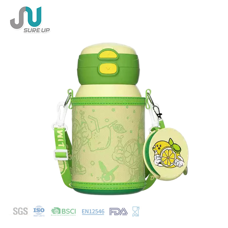 Colorful Printing and Protect Bag Children's Flask Stainless Steel Eco-Friendly
