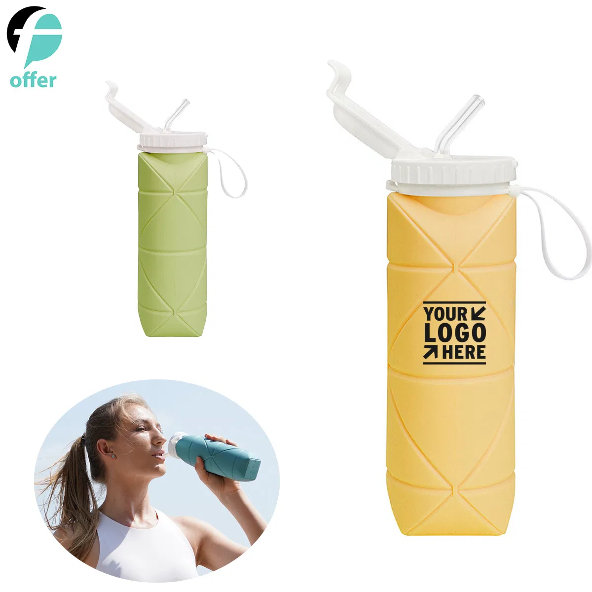 Silicone Foldable Bottles 600ml