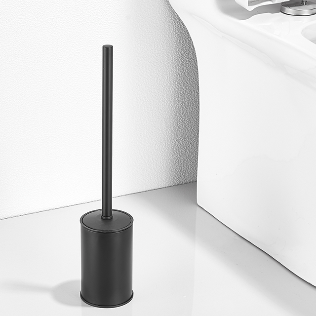 Держатель для туалетного ёршика в напольной стойке, матовый черный