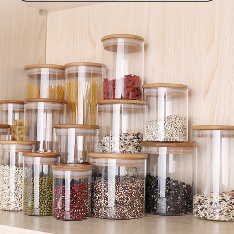 Kitchen High Borosilicate Glass Storage Jars Spice Bottle