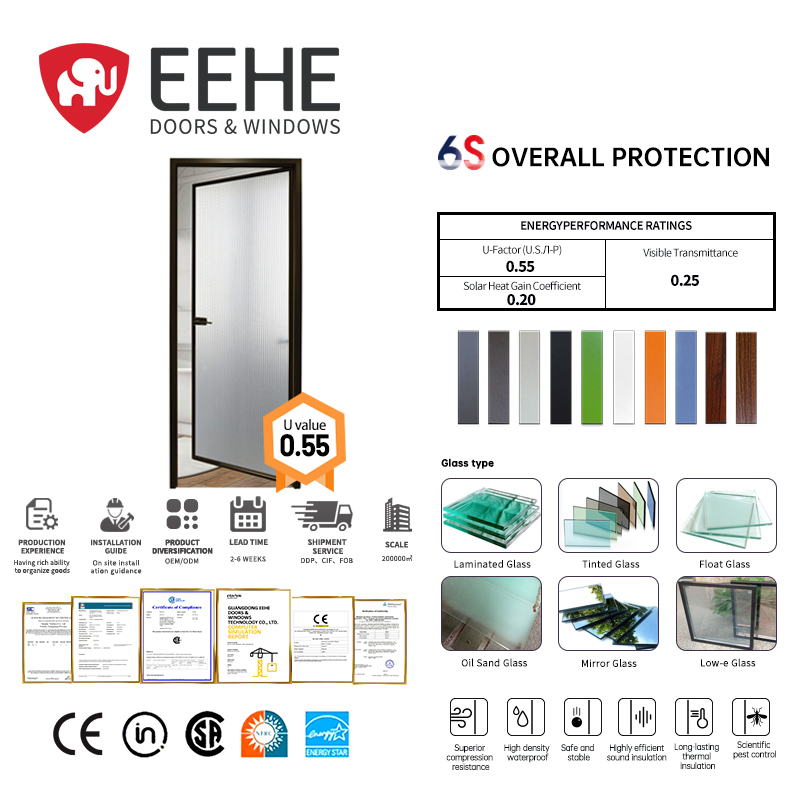 Eehe Energy Left Swing Exterior Door with Luxury Hinged CE