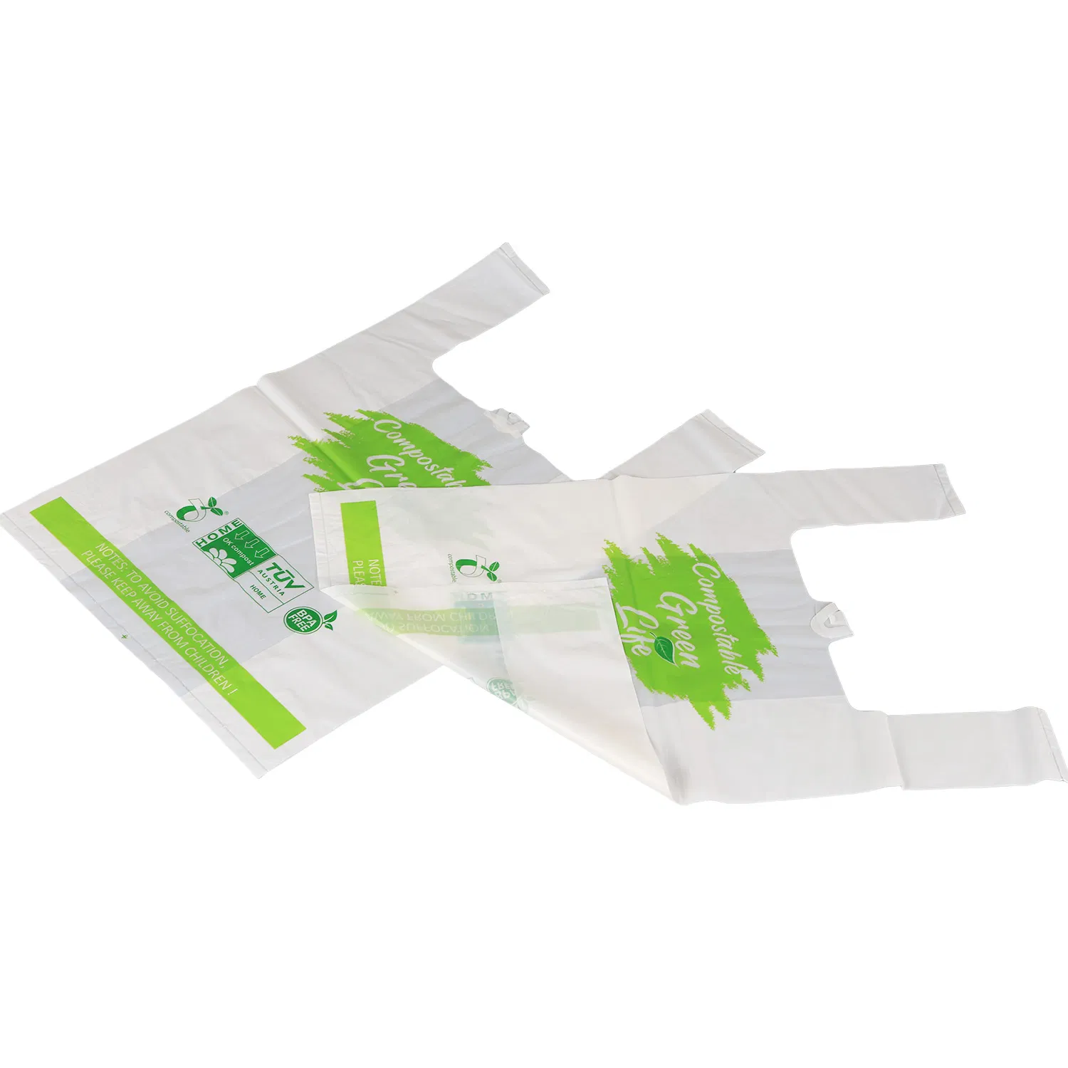 Wholesale Price Customizable Grocery Shopping Restaurant Store Plastic Vest T-Shirt Bag