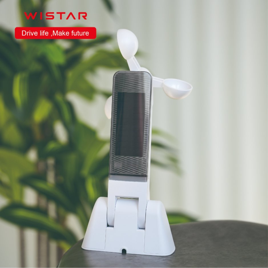 Solar-Powered Wind & Light Sensor with 433.92MHz Rolling Code (RS001)