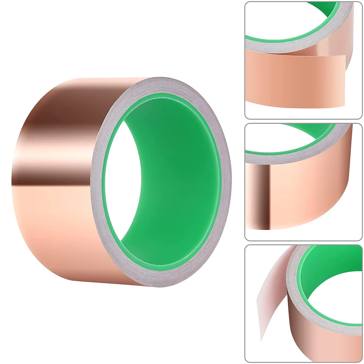 Customized Width 0.05mm Tickness Copper Foil Tape for Gitar Copper Adhesion Tape